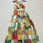 $475 NWD Alemais Hattie One Shoulder Silk Blend Patchwork Midi Dress 8 Photo 4