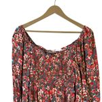 Vine & Love Smocked Bust Floral Print Long Sleeve Top M Photo 1