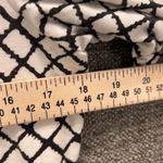 Talbots Womens Blouse Size L Career Business Professional Cream & Black Print Photo 4