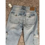 American Eagle NWT Aéropostale Mid Rise Flare Utility Y2K Crago Jeans Light Wash Women’s 00S Photo 11