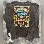 Rebellious One  Dark Gray Long Sleeve Top Photo 2