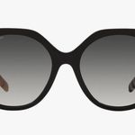 Burberry NWT  logo women’s black 57mm oval sunglasses BE 4375F luxury with case Photo 1