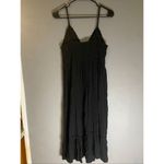 Blush  Black Crotchet Top Spaghetti Strap Boho MIDI Dress Size Large NWOT Photo 5