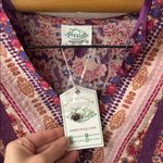 New In Boutique Mauve & Violet Boho Border Print Midi Dress Small NWT Pink Photo 3