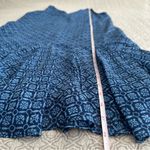 Ralph Lauren LAUREN Geo Tile Print Indigo Sky V-Neck Flutter Hem Dress Size 4 Photo 6