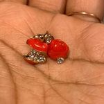 Apple Stud Earrings! So So Cute! Brand new!!! Red Photo 2