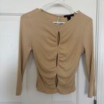 Forever 21 Cut Out Long Sleeve Shirt Photo 0