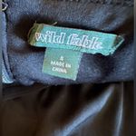 Wild Fable  Dress Small Faux Leather Black Short Body Con Spaghetti Strap Photo 9