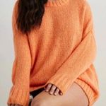 Aerie Oversized Chunky Knit Sweater Orange Size Large Photo 0