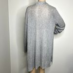 Soft Surroundings Gray Knit Open Cardigan Sweater Photo 2