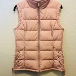 Calvin Klein NWT- Lace-Up Quilted Puffer Vest Pink Full-Zip Women’s Size Small Photo 0