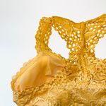 Maurice's Yellow Eyelet Lace Racerback Pullover Padded Bralette Photo 4