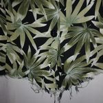 Erika  Green L Sleeveless Raw Hem Bamboo Tahiti Summer Top Photo 2