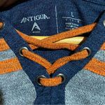 Antigua University of Illinois Champagne Lace up / Tie up Hoodie Size‎ Large Photo 5