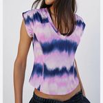 Free People Movement True North Tee Pink Navy S Photo 0