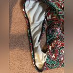 Liz Claiborne EUC  Size 16 Multicolor Paisley One Piece Lace Up Back Swim Suit Photo 7