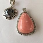 Lot Of 2 Women's Costume Pendants Vintage Modern Both Are Signed 1 Is Avon Photo 1