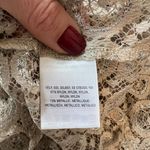 Anthropologie Akemi & Kim Metallic Lace Blouse Size Small Short Sleeve Photo 8