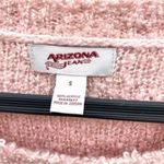 Arizona Jeans  Pink Fuzzy Teddy Knit Sweater Photo 3