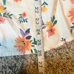 Croft & Barrow  Womens XL Floral Print Button Down Shirt Long Sleeve Cotton Blend Photo 6