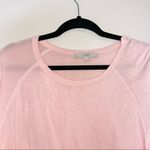 The Loft Light Pink Solid 3/4 Sleeve Crew Neck Pullover Sweater Photo 1