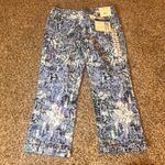 Nine West Chrystie Capri Jeans Women's Size 4 Abstract Print Cropped Photo 7