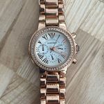 Ellen Tracy  Ladies Watch Crystals Rose Gold Stainless Bracelet Photo 2