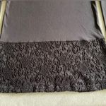 Campanello Women’s Medium Black Tunic Top Lace Hem Layered Cut & Sewn Style Photo 4