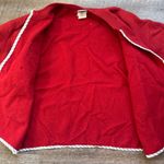 Vintage Ugly Christmas Grandma Sweater Cardigan Holiday Patriotic Stars Large Black Photo 13