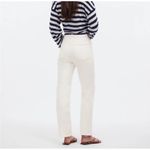 Madewell NWT 90s Straight Leg Jeans Women's Size 26 Ripped Distressed Off White Photo 2