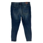 Maurice's  Womens 14W Short Skinny Jeans Stretch Ripped Distressed Dark Wash Denim Photo 1