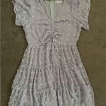 She & Sky NWOT  Purple Polka Dot Ruffle V-Neck Sun Dress Photo 1
