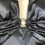 Josh & Jazz Silver-ish Short, Low Cut, Open Back Dress Photo 2