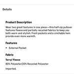 Fabletics Mallory Fleece Pullover In Golden Hour/Tusk/Buff Size XS Photo 8