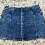 Aerie button front denim mini skirt size XL Photo 0