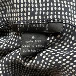 The Limited  100% Silk Gray Geometric Print  Long Sleeve Button Up Shirt Dress 6 Photo 5