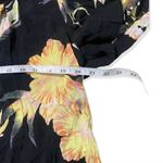 Free People Black Floral Button Down Shirt Photo 4