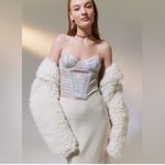 Urban Outfitters •  holographic silver bustier corset top medium Photo 1