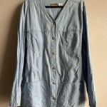 Liz Claiborne  vintage Light Blue Denim Button-Up Jacket Photo 0