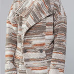 prAna Arria Wool Blend Marble Chunky Knit Collared Jacket Size Small Photo 0