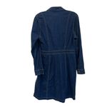 Untuckit For Her Denim Long Sleeve Shirt Career Professional Dress Size 10 Blue Photo 1