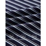 Brand New OGL Low Rise Folded Waist Striped Midi Skirt Navy Blue Stripe XS Photo 5