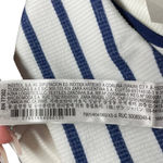 ZARA  Contour Collection Seamless Striped Romper White Navy Blue Size XS /‎ S Photo 9