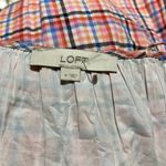 Loft NWOT  Plaid Strappy Button Midi Dress Photo 4