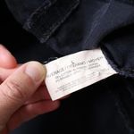 Jeanstar Black Velvet Flap Pocket Jacket Y2K Dark Academia Grunge Goth Womens L Size L Photo 4