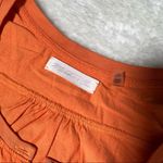 Martin + Osa Orange 100% Supima Combed Cotton Short Sleeve Button Top Size XS Photo 7