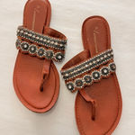 Anthropologie  Cressida Embellished‎ Sandals US 10 Boho Fall Retro Indie Photo 0