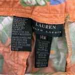 Lauren Ralph Lauren Pants Women Crop Floral Multicolor All Over Print Size 14W Orange Photo 6