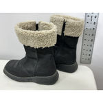 Womans Melania Italian Mid Calf Gray Winter Boots Sherpa 35 (5) Photo 3