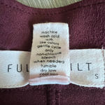 Full Tilt Skirt Small Burgundy Button Front Mini Photo 6